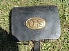 .58 CAL. CARTRIDGE BOX WITH ORIGINAL U.S. PLATE